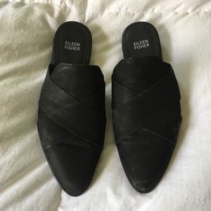 Eileen Fisher black Mule